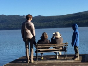 On the dock-Odell Lake